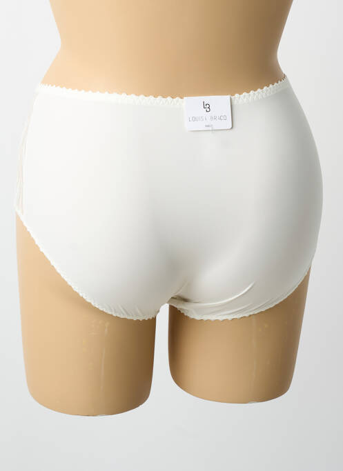 Culotte tissage satiné beige LOUISA BRACQ femme
