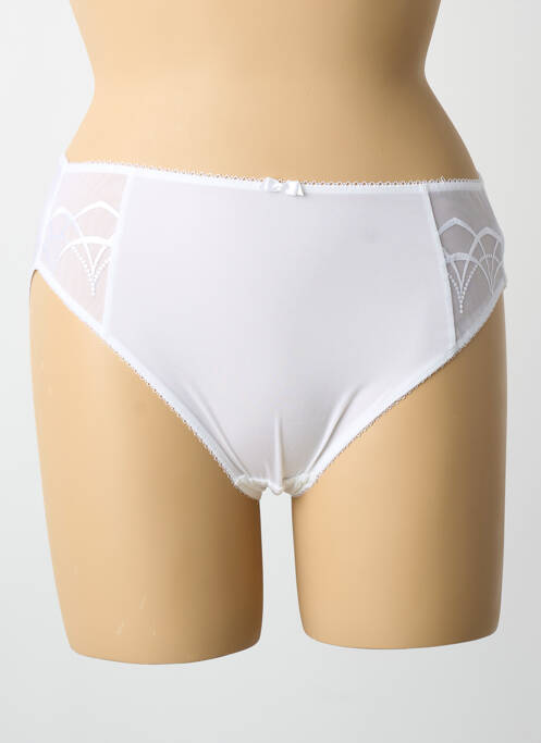 Culotte tissage satiné blanc ELOMI femme