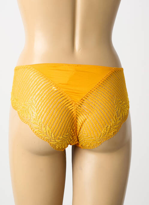 Culotte tissage satiné jaune HANRO femme