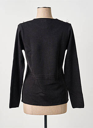 Pull coupe cintrée manches longues noir TELMAIL femme