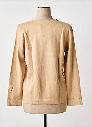 Pull coupe droite manches longues marron RABE femme