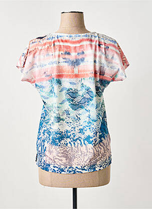 T-shirt imprimé fantaisie manches courtes orange GUY DUBOUIS femme