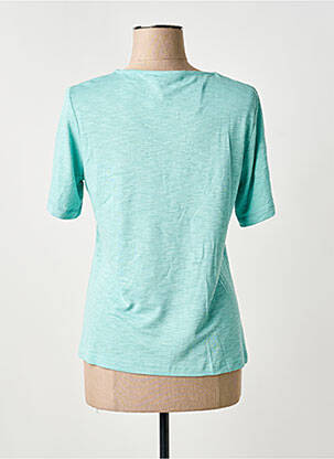 T-shirt stretch manches courtes bleu FRANK WALDER femme