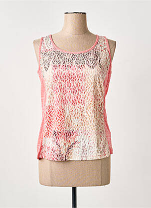 Débardeur stretch sans manche rose BARBARA LEBEK femme