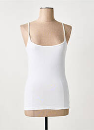 Débardeur stretch sans manche blanc VIRIATO femme