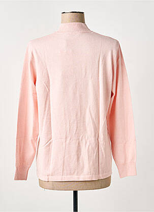 Pull coupe droite manches longues rose RABE femme