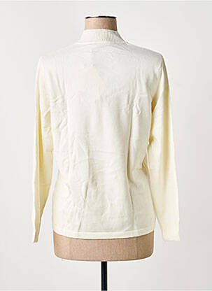 Pull coupe droite manches longues blanc RABE femme