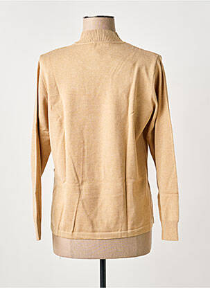Pull coupe droite manches longues marron RABE femme
