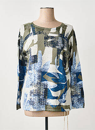 Pull coupe cintrée manches longues vert THOMAS RABE femme