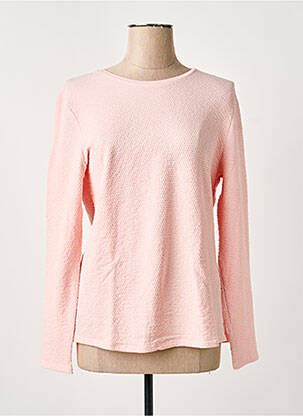 Pull coupe droite manches longues rose BARBARA LEBEK femme