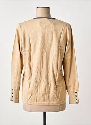Pull coupe cintrée manches longues marron RABE femme