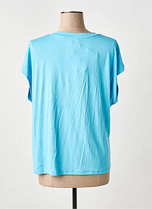 T-shirt coupe droite manches courtes bleu BARBARA LEBEK femme