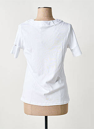 T-shirt coupe cintrée manches courtes blanc TELMAIL femme