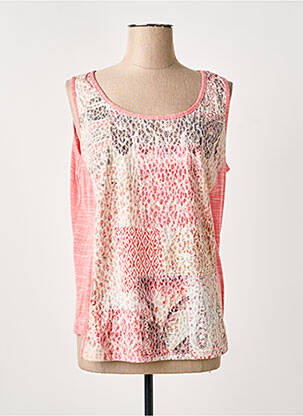Débardeur stretch sans manche rose BARBARA LEBEK femme