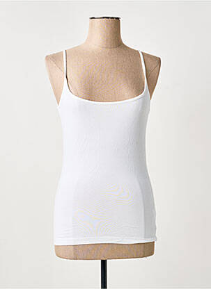 Débardeur stretch sans manche blanc VIRIATO femme