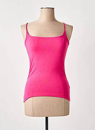Débardeur stretch sans manche rose VIRIATO femme
