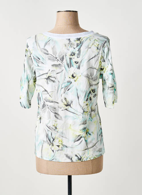 T-shirt imprimé fantaisie manches courtes vert FRANK WALDER femme