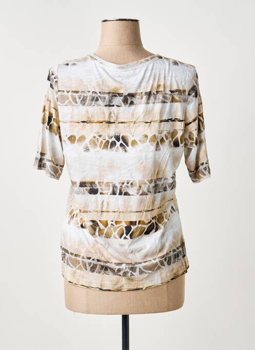 T-shirt imprimé fantaisie manches courtes marron THOMAS RABE femme