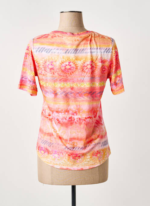 T-shirt imprimé fantaisie manches courtes rose RABE femme
