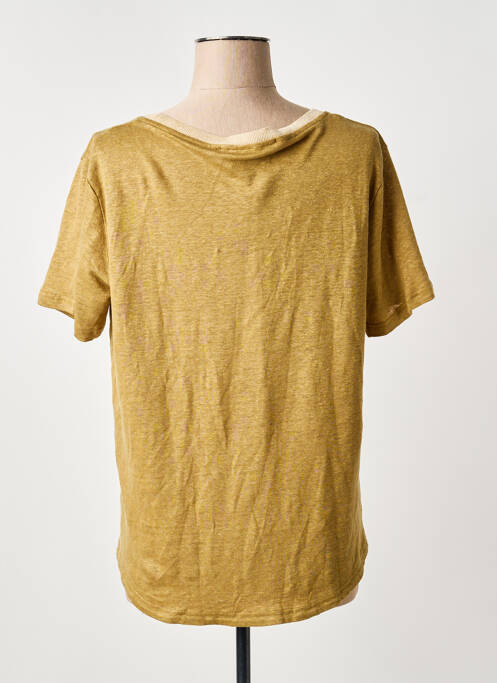 T-shirt sérigraphie floquée manches courtes vert ANANKE femme