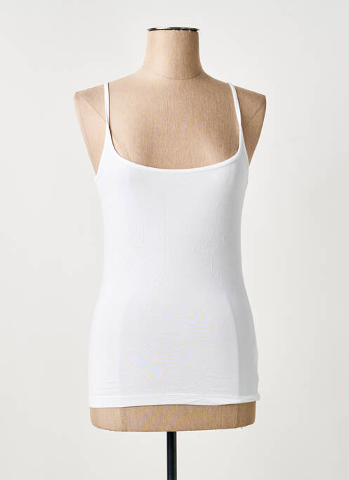 Débardeur stretch sans manche blanc VIRIATO femme
