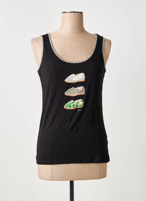 Débardeur stretch sans manche noir ANANKE femme