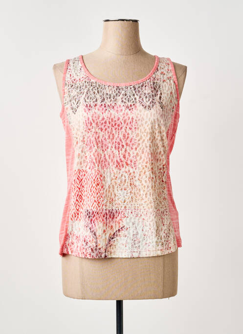 Débardeur stretch sans manche rose BARBARA LEBEK femme