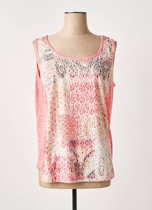 Débardeur coupe droite sans manche rose BARBARA LEBEK femme