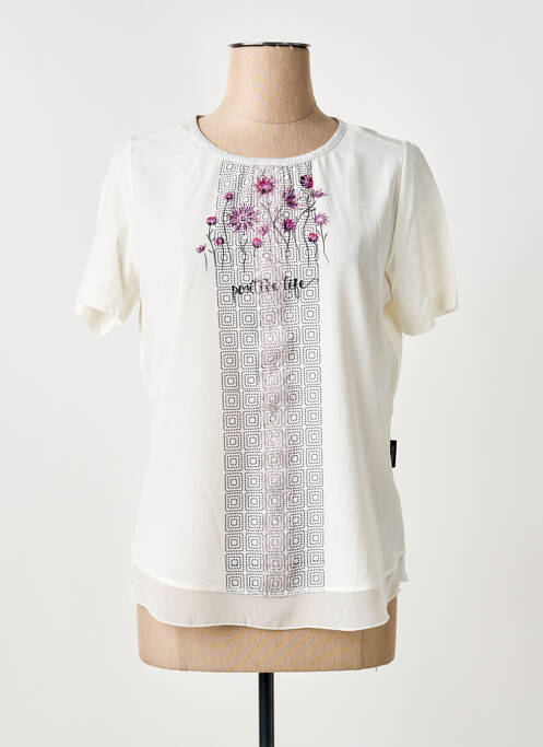 T-shirt blanc CAPUCCINO femme