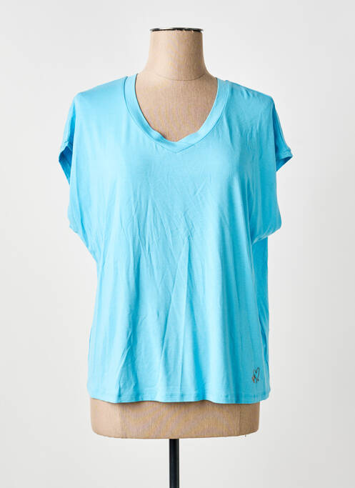 T-shirt bleu BARBARA LEBEK femme