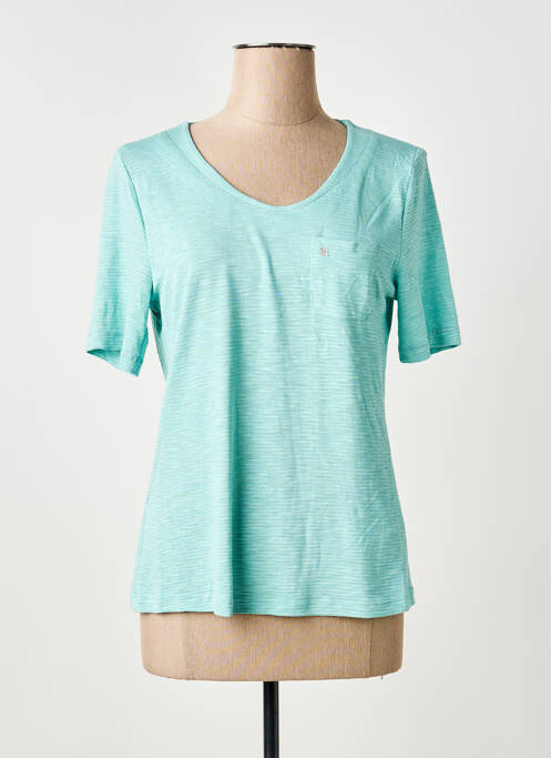 T-shirt bleu FRANK WALDER femme