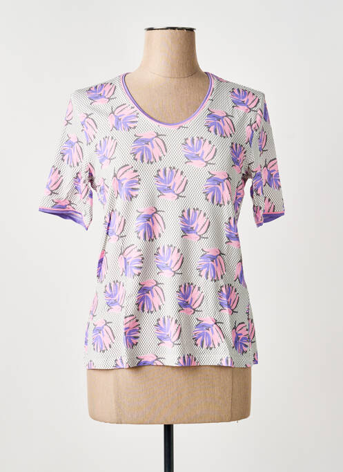 T-shirt gris FRANK WALDER femme