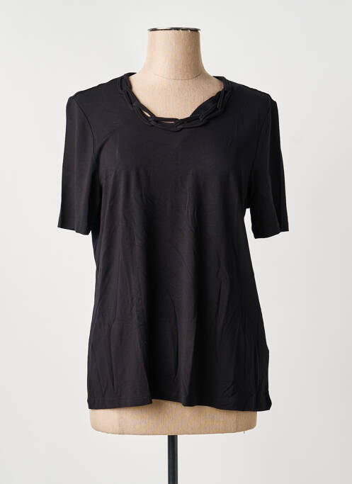 T-shirt coupe droite manches courtes noir BARBARA LEBEK femme