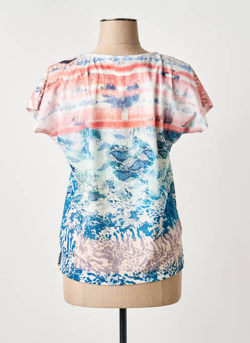 T-shirt imprimé fantaisie manches courtes orange GUY DUBOUIS femme