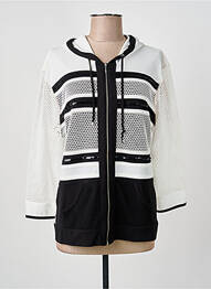 Veste casual col rond blanc ANANKE femme