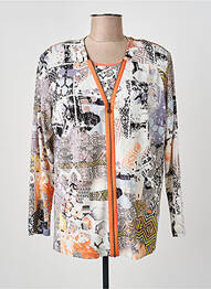 Veste casual col rond beige SAN FRANCISCO femme