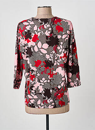 Top tissage jersey manches longues rose FRANK WALDER femme