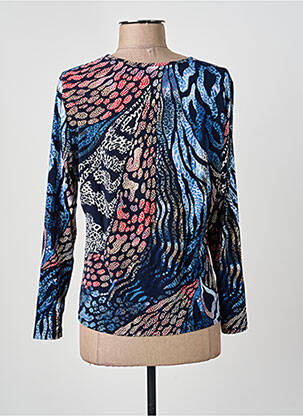 Top stretch manches longues bleu GUY DUBOUIS femme