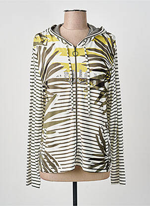 Veste casual col rond vert FRANK WALDER femme