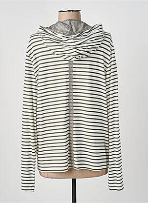 Veste casual col rond vert FRANK WALDER femme