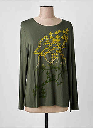 Top stretch manches longues vert BARBARA LEBEK femme