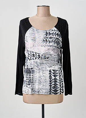Top stretch manches longues noir THOMAS RABE femme