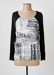 Top tissage jersey manches longues noir THOMAS RABE femme
