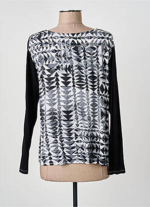 Top stretch manches longues noir THOMAS RABE femme