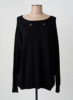 Pull stretch manches longues noir TRIPODE femme