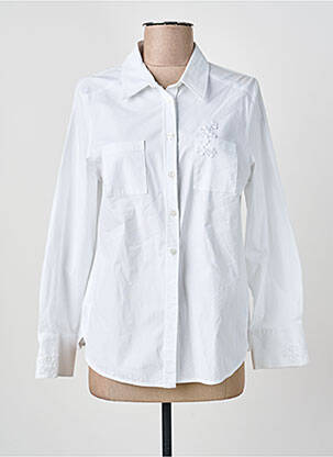 Chemisier coupe cintrée manches longues blanc RABE femme