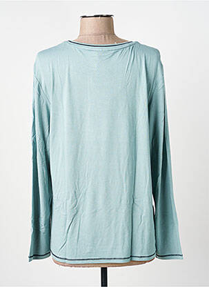 Top tissage jersey manches longues bleu BARBARA LEBEK femme