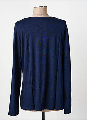Top stretch manches longues bleu BARBARA LEBEK femme