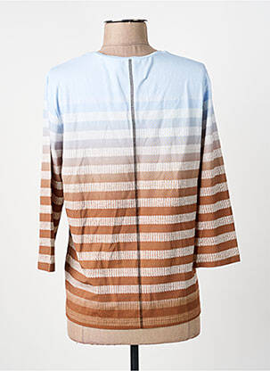 Top stretch manches longues bleu FRANK WALDER femme