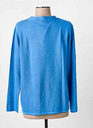 Pull coupe cintrée manches longues bleu RABE femme